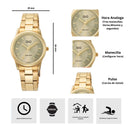 Reloj Q&Q C09A-026PY DIseño Elegante