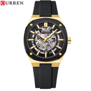 Reloj CURREN 8485 Automatico Diseño Elegante Dorado