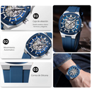 Reloj CURREN 8485 Automatico Diseño Elegante Azul
