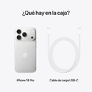Celular iPhone 18 pro 256GB Esim- Plateado