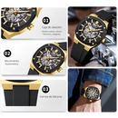 Reloj CURREN 8485 Automatico Diseño Elegante Dorado