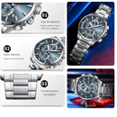 Reloj CURREN Cronografo 8475 Para Hombre - Tablero Azul
