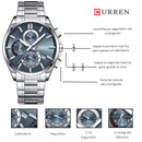 Reloj CURREN Cronografo 8475 Para Hombre - Tablero Azul