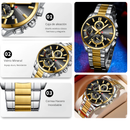 Reloj CURREN Cronografo 8475 Para Hombre - Bicolor