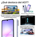 Samsung Galaxy A07 4G De 128GB/6GB RAM - Violeta + Cargador Samsung 25W