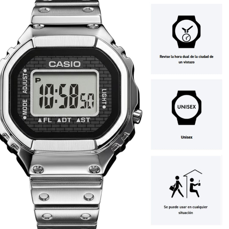 Anillo-Reloj Casio Modelo CRW-001-1D Diseño Vintage