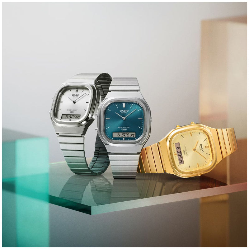 Reloj Casio Modelo AQ-240E-7A Diseño Vintage