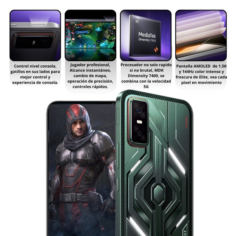 Celular INFINIX GT 30 5G 256GB/8GB RAM - Verde