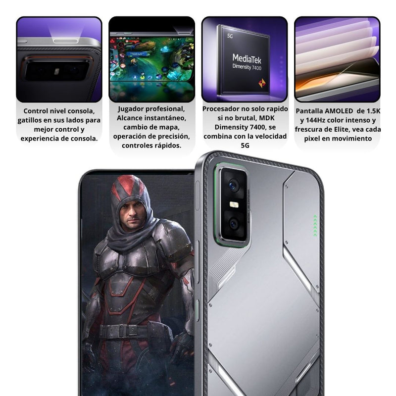 Celular INFINIX GT 30 5G 256GB/8GB RAM - Gris