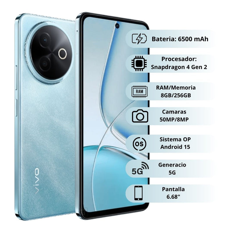 Celular VIVO Y39 5G 256GB/8GB - Azul