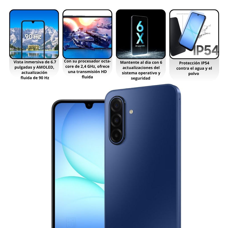 Samsung Galaxy A17 4G De 256GB/8GB RAM - Azul