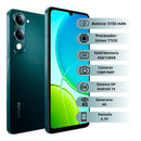 Celular VIVO Y04 4G 128GB/4GB - Negro Jade