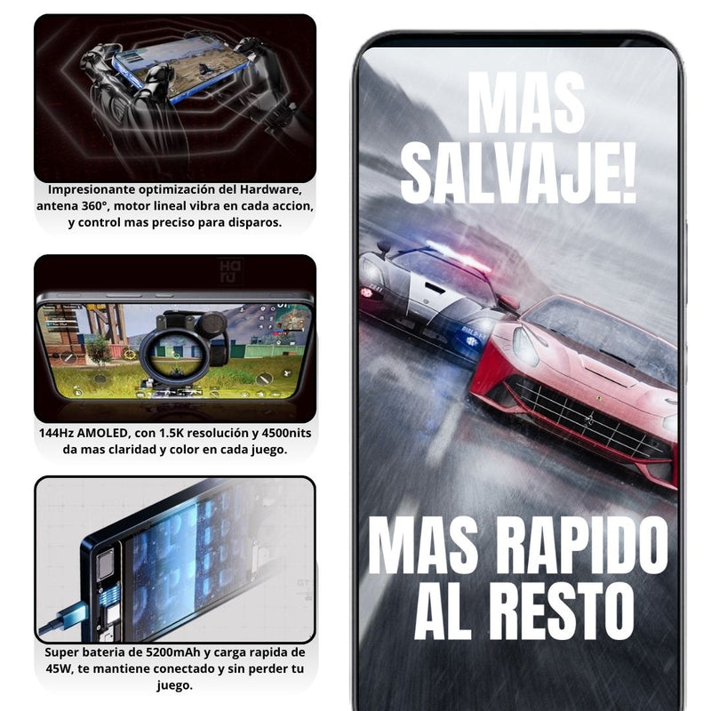 Celular INFINIX GT 30 Pro 512GB/12GB RAM - Negro