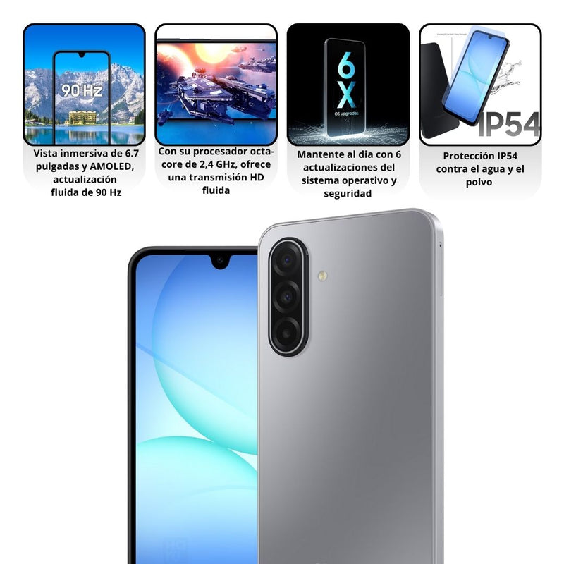 Samsung Galaxy A17 4G De 128GB/4GB RAM - Gris