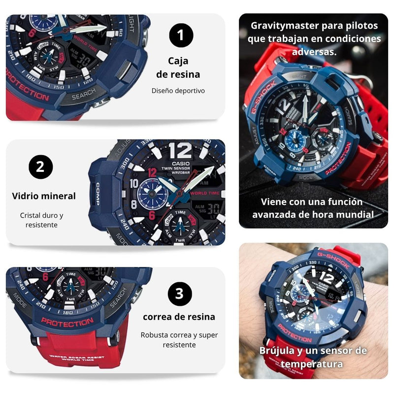 Reloj Casio G-SHOCK GA-1100-2A Diseño Deportivo