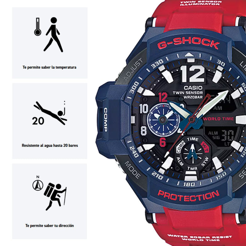 Reloj Casio G-SHOCK GA-1100-2A Diseño Deportivo