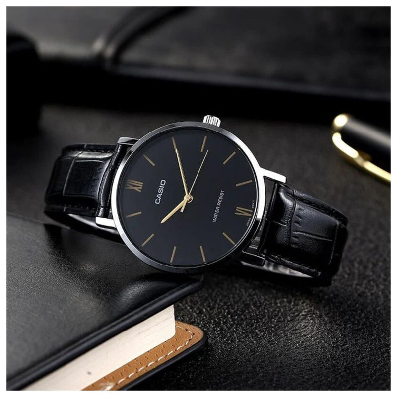 Reloj Casio Referencia MTP-VT01L-1B Diseño Elegante