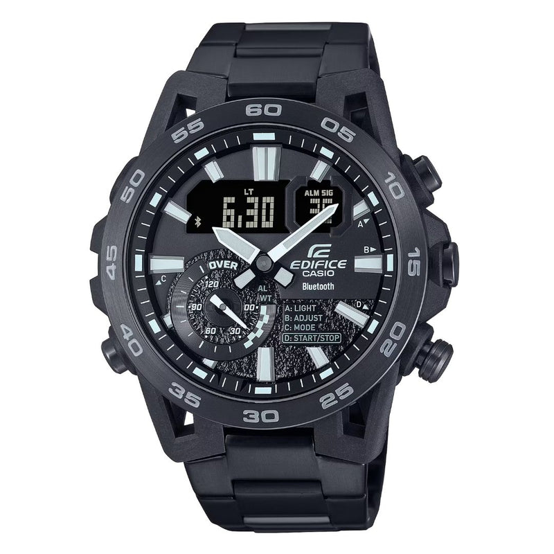 Reloj Casio Edifice ECB-40BK-1A Cronografo Diseño Deportivo