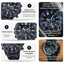 Reloj Casio Edifice ECB-40BK-1A Cronografo Diseño Deportivo