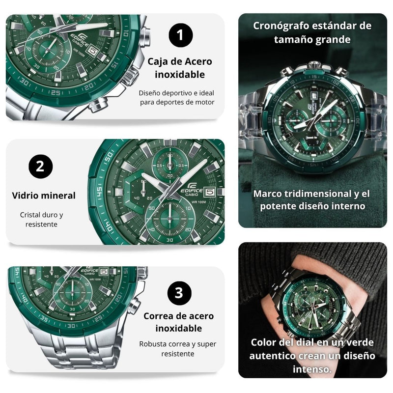Reloj Casio EDIFICE EFR-539DE-3A Diseño Elegante