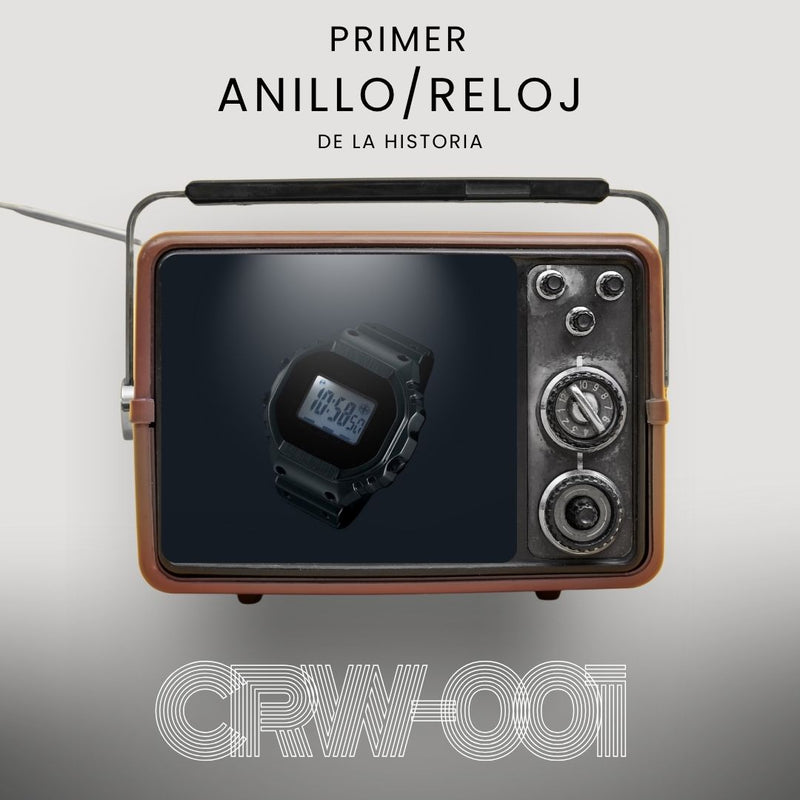 Anillo-Reloj Casio Modelo CRW-001-1D Diseño Vintage