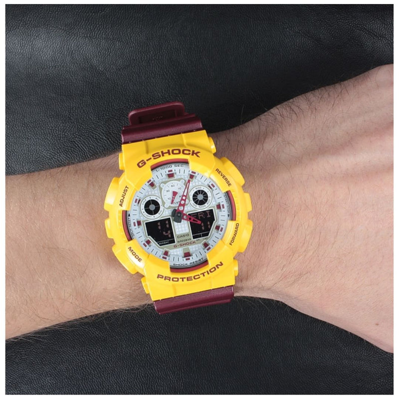 Reloj Casio G-SHOCK GA-100CS-9ADR Diseño Deportivo