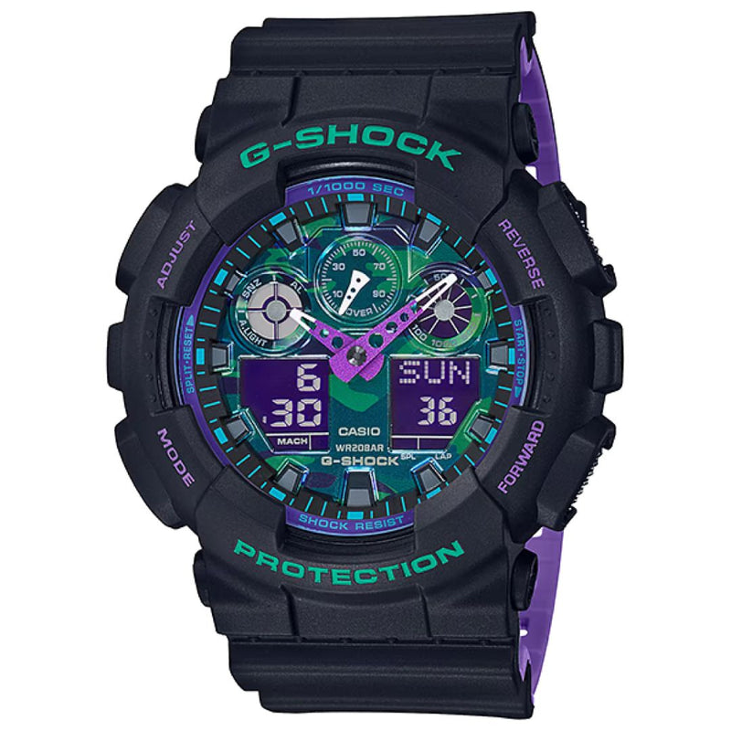 Reloj Casio G-SHOCK GA-100BL-1A Diseño Deportivo