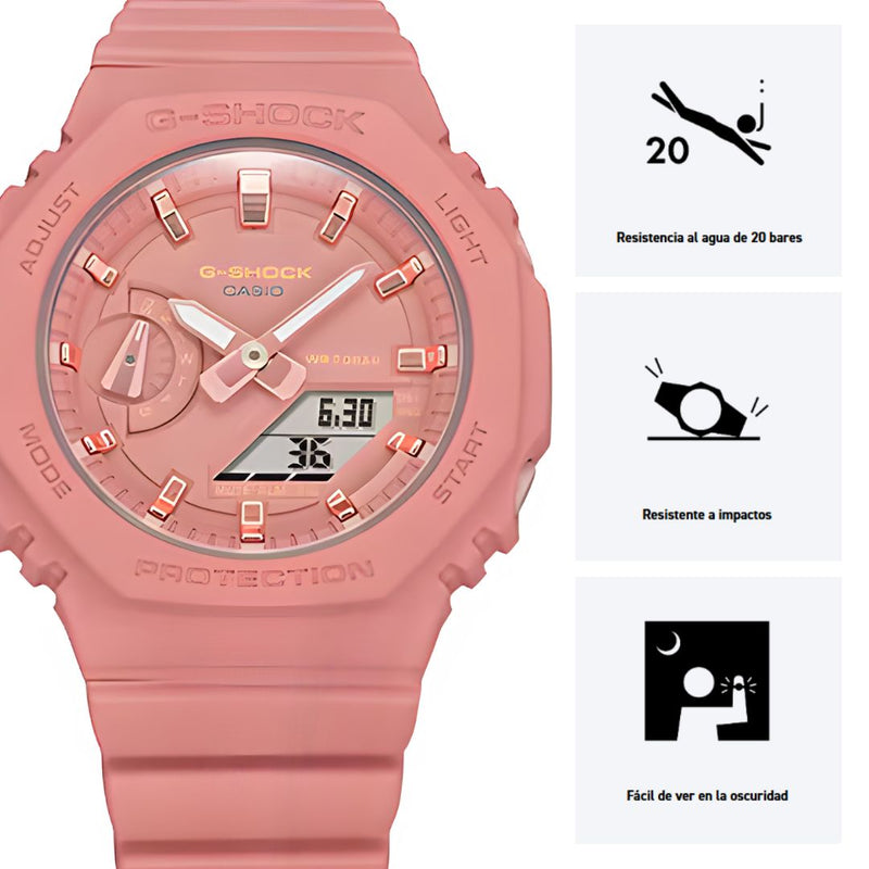 Reloj Casio G-SHOCK Modelo GMA-S2100-4A2 Deportivo
