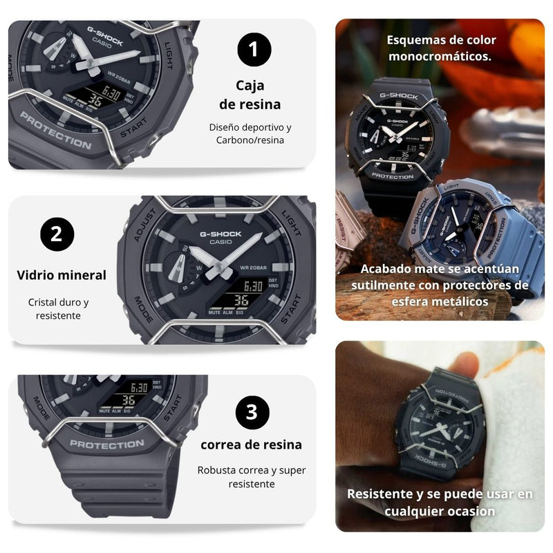 Reloj Casio G-SHOCK Modelo GA-2100PTS-8A Deportivo