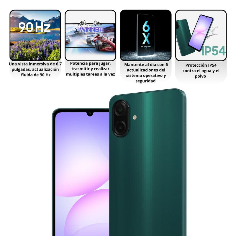 Samsung Galaxy A07 4G De 128GB/4GB RAM - Verde