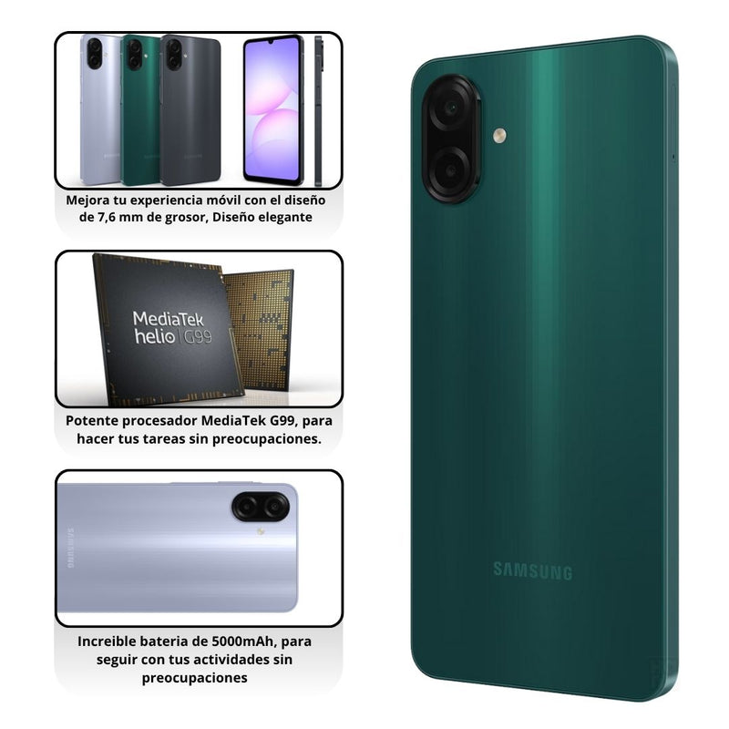 Samsung Galaxy A07 4G De 128GB/4GB RAM - Verde