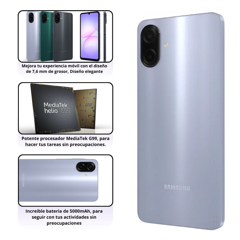 Samsung Galaxy A07 4G De 128GB/4GB RAM - Violeta