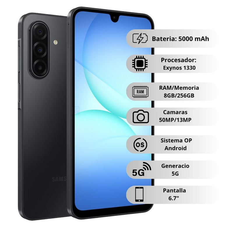 Samsung Galaxy A17 5G De 256GB/8GB RAM - Negro