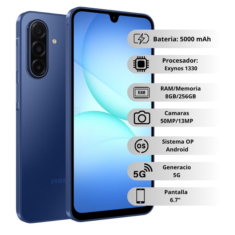 Samsung Galaxy A17 5G De 256GB/8GB RAM - Azul