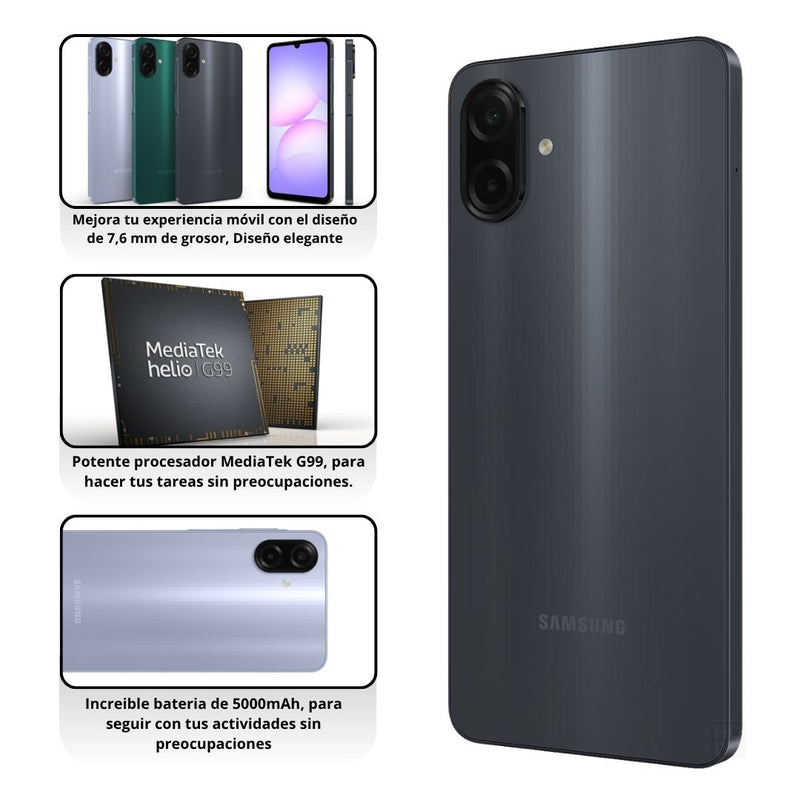 Samsung Galaxy A07 4G De 128GB/6GB RAM - Negro