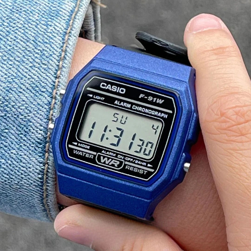 Reloj Casio Referencia F-91WM-2A Deportivo Retro Original