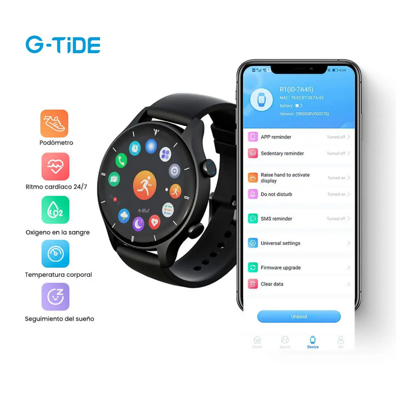 Reloj Inteligente G-TIDE R1 Deportivo – Girs