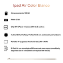 iPad Air 11" M4 128GB - Blanco