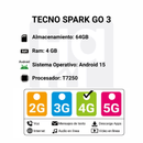 Celular Spark GO 3 64GB/4GB - Azul