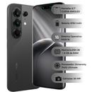Celular Tecno Camon 50 Ultra 5G 256GB/8GB - Negro