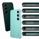 Celular Infinix Hot 70 Pro 5G 256GB/6+6 GB RAM - Verde Místico