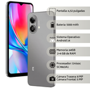 Celular ZTE BLADE A35E 4G 64GB/2+4GB RAM-Gris