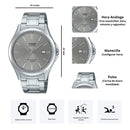 Reloj Casio MTS-115D-8A Diseño Elegante
