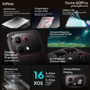 Celular INFINIX NOTE 60 Pro Edicion Especial Pininfanina 5G 256GB/8+8 GB RAM - Negro