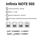 Celular INFINIX Note 50S 5G 256GB/8GB RAM