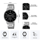 Reloj Hombre Casio Modelo MTP-VT06D-1B Diseño Elegante