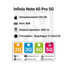 Celular INFINIX NOTE 60 Pro Edicion Especial Pininfanina 5G 256GB/8+8 GB RAM - Negro