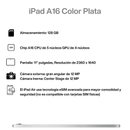 iPad A16 11" 128GB - Plata