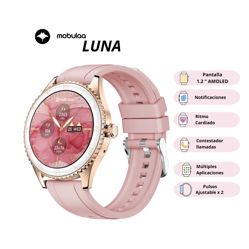 Reloj inteligente Smartwatch Aurafit LUNA