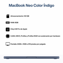 Apple MacBook Neo 512GB- Índigo